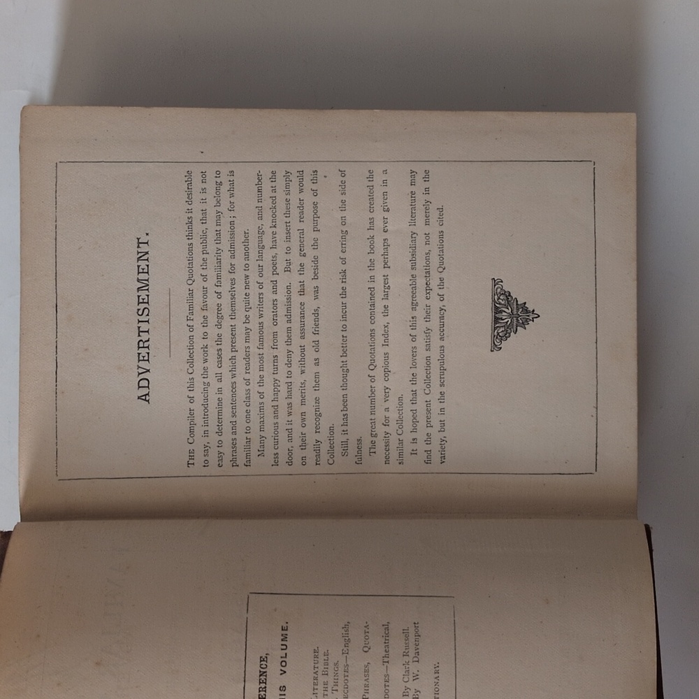 Bartlett's Familiar Quotations - circa 1880s - Picture 4 of 11